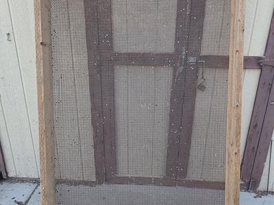 Heavy Duty 46"x72" Framed Gravel/Dirt Sifting Screen attached to 2"x 6" Treated Lumber framework