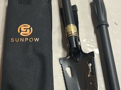 Sunpow Folding Camping Shovel Multitool with Carrying Pouch