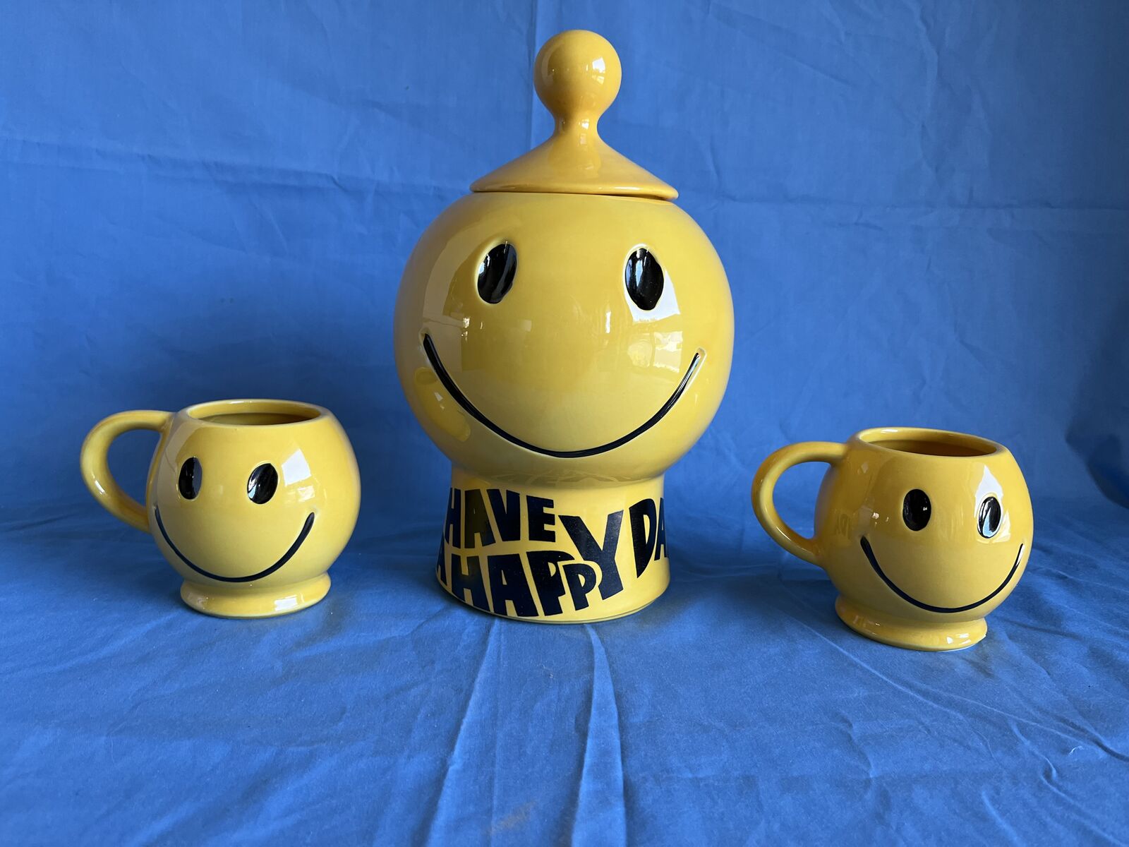 Vintage/Retro McCoy Have a Happy Day Cookie Jar and Mug Set