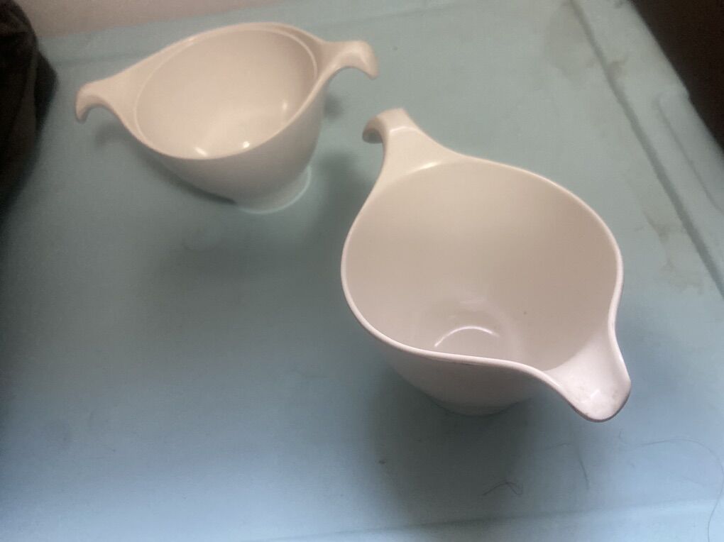 MCM Sugar Bowl And Creamer 1950s Melmac