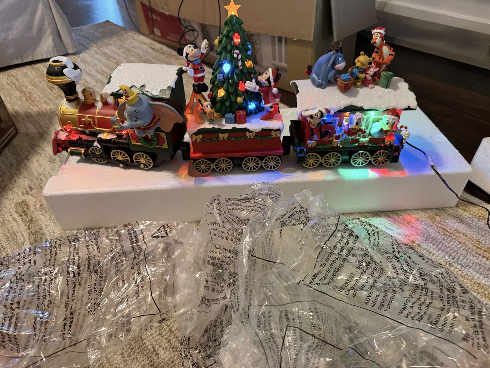 Disney Holiday Train with Lights and music