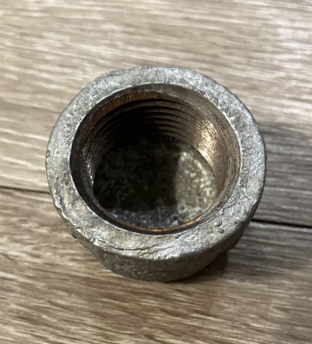 1- 1” Galvanized Steel Pipe Threaded Cap