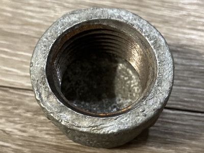 1- 1” Galvanized Steel Pipe Threaded Cap