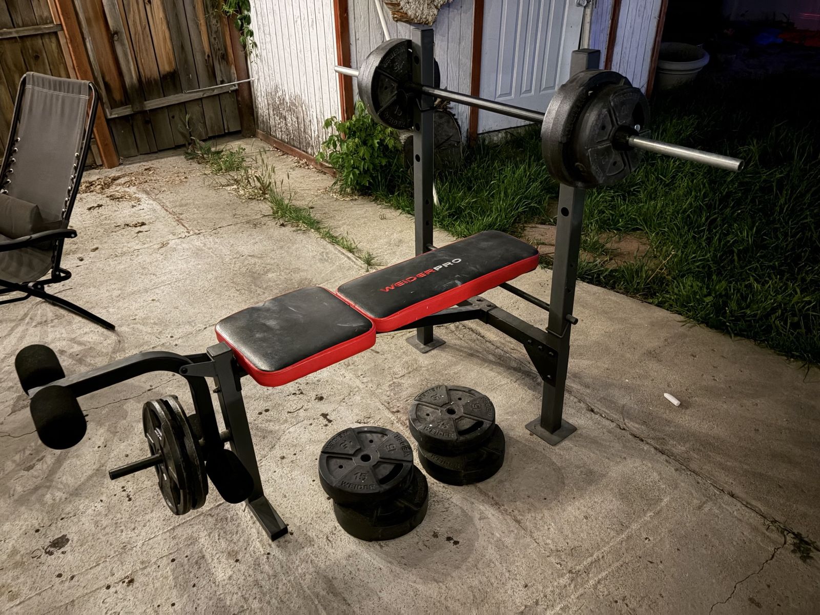 Weider Pro Bench & Weight Plates