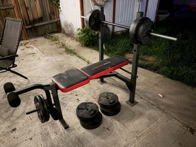 Weider Pro Bench & Weight Plates