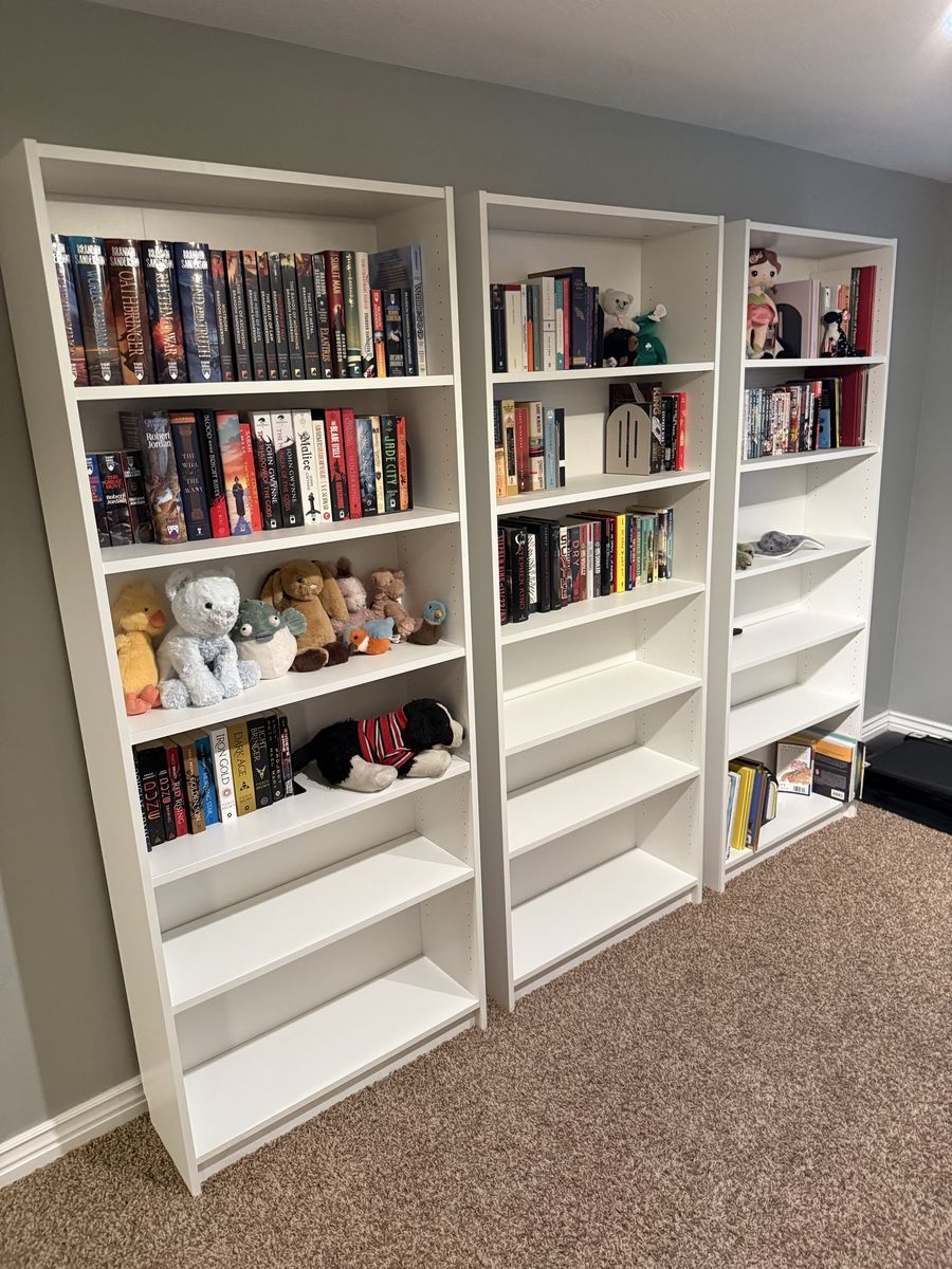 White IKEA Bookcases