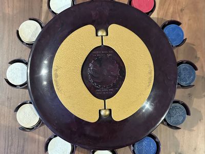 Vintage Rotating Poker Chip Set – Mid Century