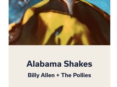 Red Butte - Alabama Shakes Concert Ticket - July 29, 2026 - Billy Allen + The Pollies - SOLD OUT