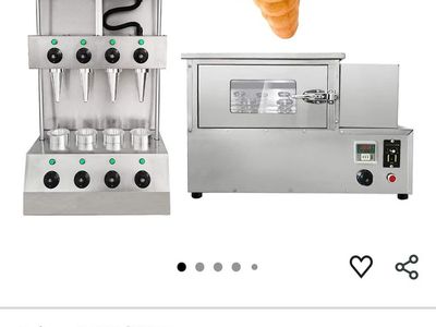 Pizza Cone Machine and oven new in crate