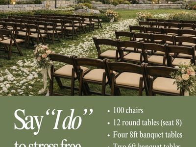Table And Chair Rental For Weddings And Events