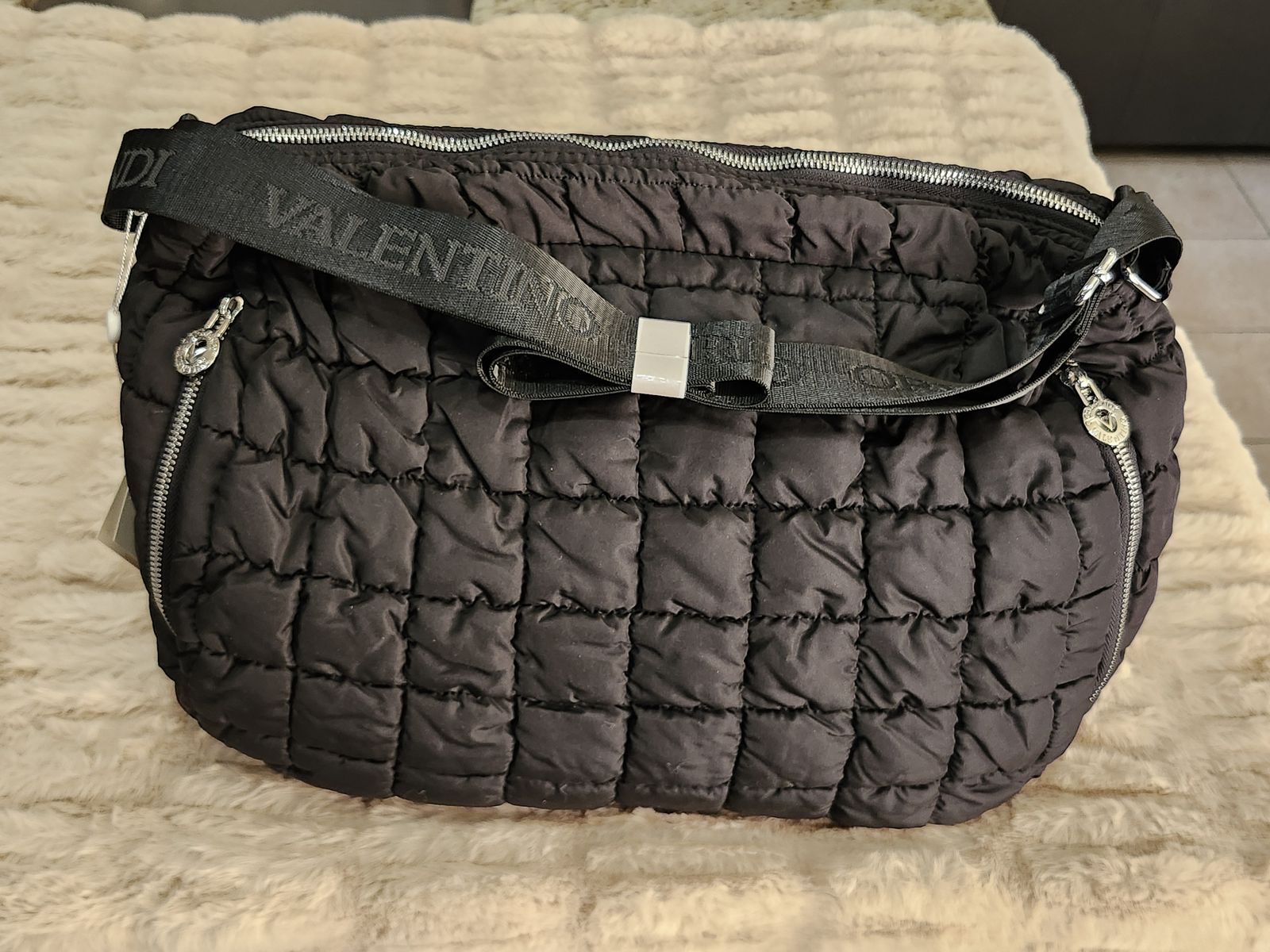 NWT Valentino Orlandi Black Nylon Bag