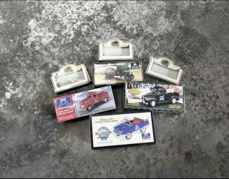 Lot Of 7 Vintage Car Boxes For Collectors