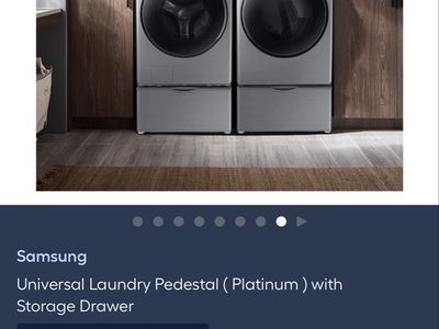 Samsung universal laundry pedestals - steel blue/platinum
