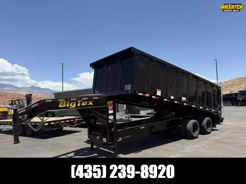 2026 Big Tex Trailers 8.5X20 25K 25DU GN Dump Trai