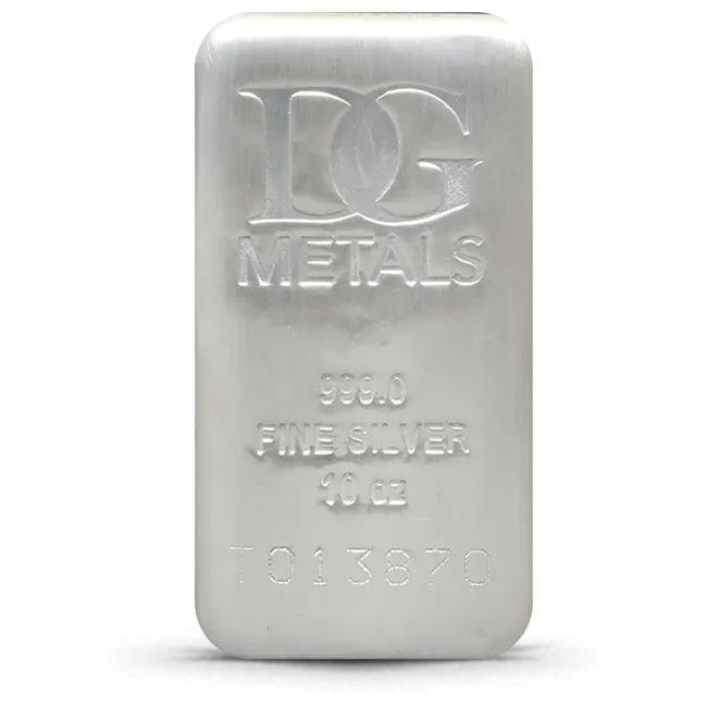 Dillon Gage 10 Ounce Silver Bars