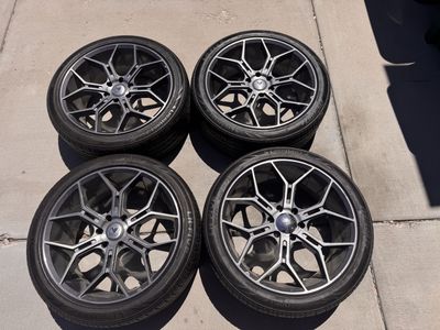 PRICE DROP - Asanti Black Label ABL38 22” Rims with Lionhart Tires