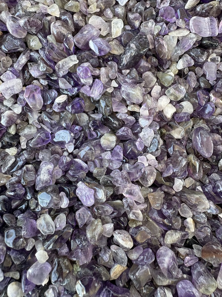 14 Lb Bulk Natural Amethyst Crystal Chips