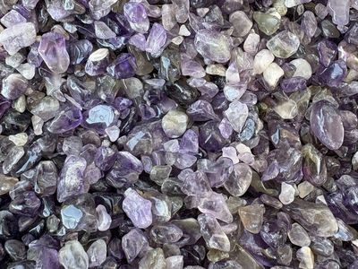 14 Lb Bulk Natural Amethyst Crystal Chips