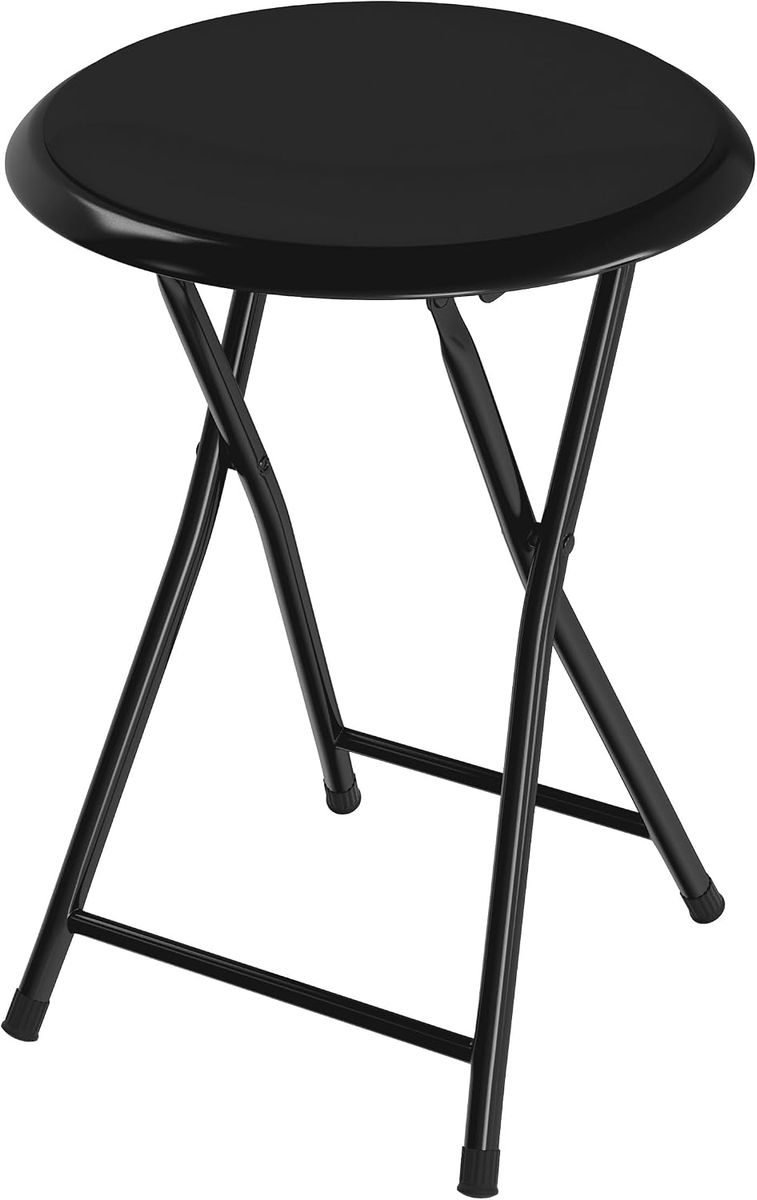 Brand New Compact, lightweight folding stool with 225lb capacity and easy-clean padded cushion
