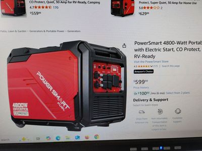 4800 WATT GEN/ INVERTER GREAT DEAL FIRST 400$