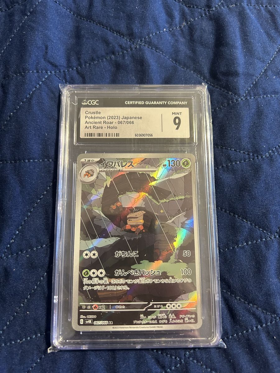 Graded Crustle Art Rare Pokémon card