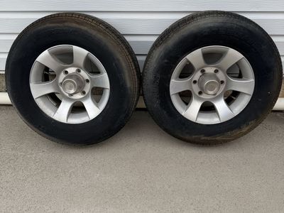 6 Lug 225/75R15 trailer tires and wheels