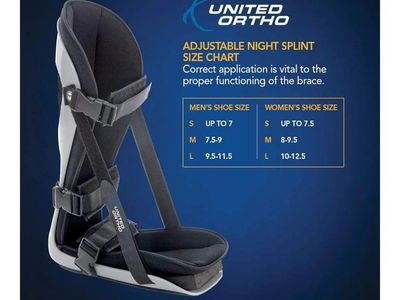 United Ortho Adjustable Night Splint, Finger Gripper Strength Trainer, Stomach/Core wrap