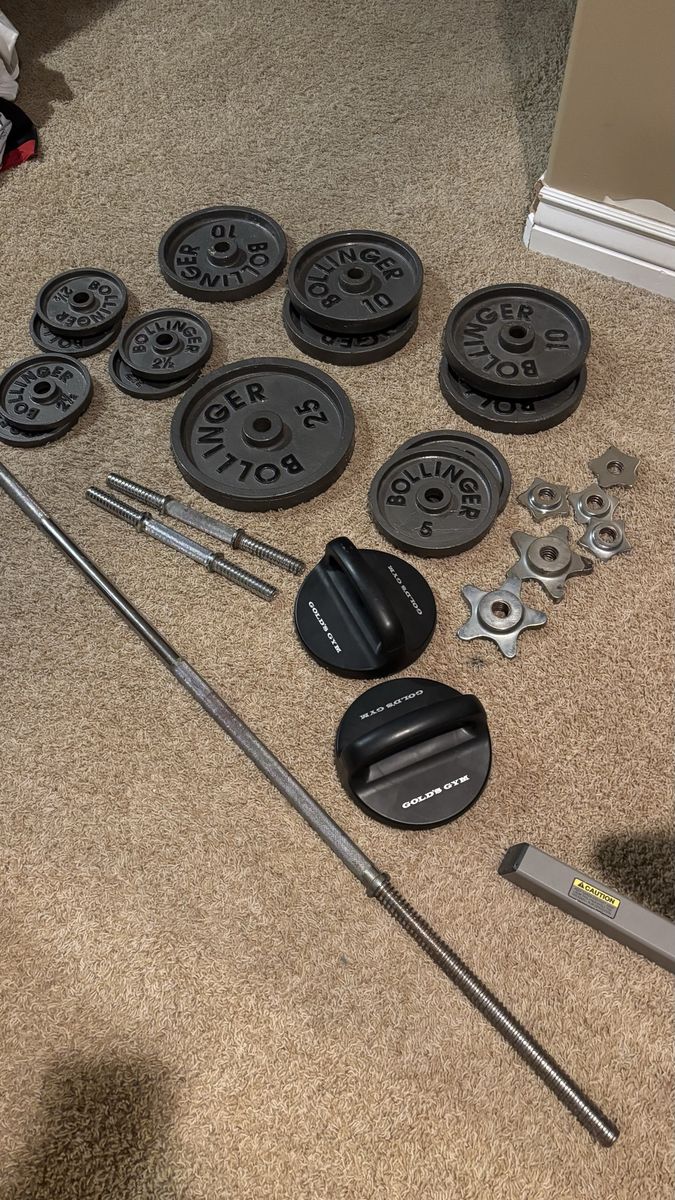Curl Bar with Weight sets
