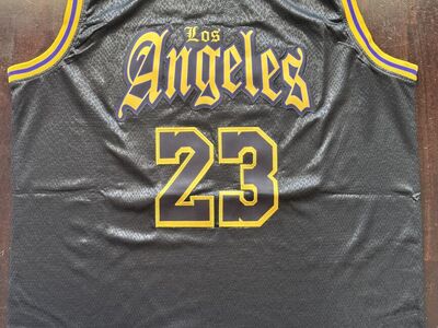 LeBron James BLACK Jersey (NEW) LA Lakers (Men’s Large)