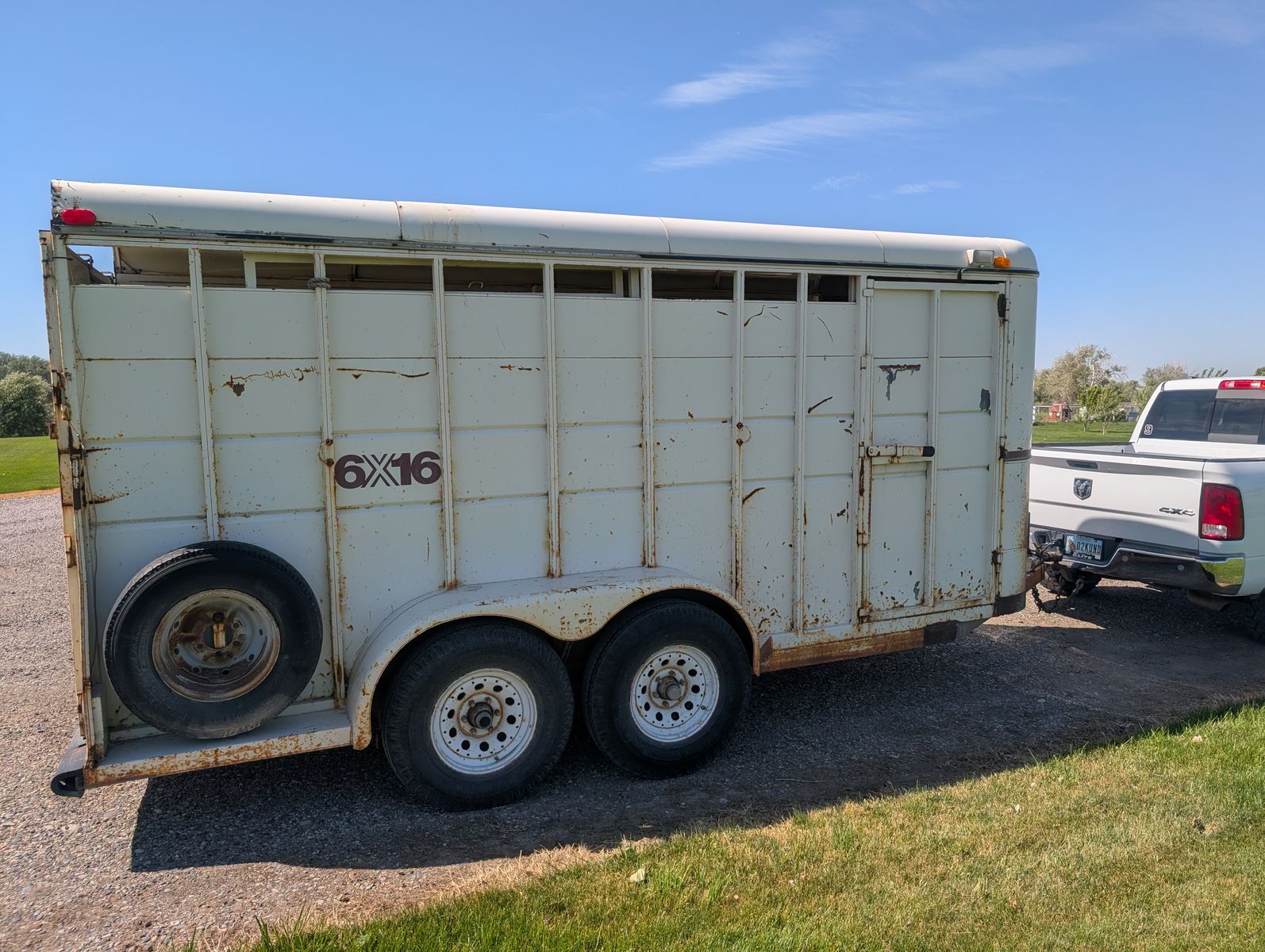 16 ft Logan Bumper pull stock trailer