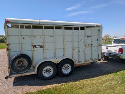 16 ft Logan Bumper pull stock trailer