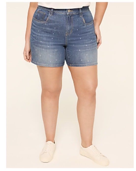 Lane Bryant Bling DenimShorts 18