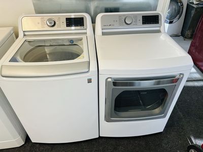 LG super capacity washer and dryer set
