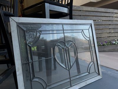 Heart-Shaped Stained Glass Art Piece – Great DIY Project