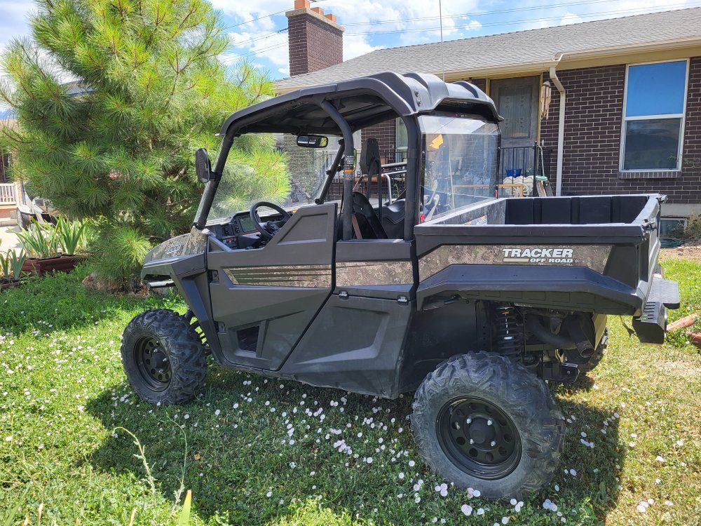 Tracker Off Road 1000 UTV Side-by-Side with Front Winch and Rear Blade Attachment