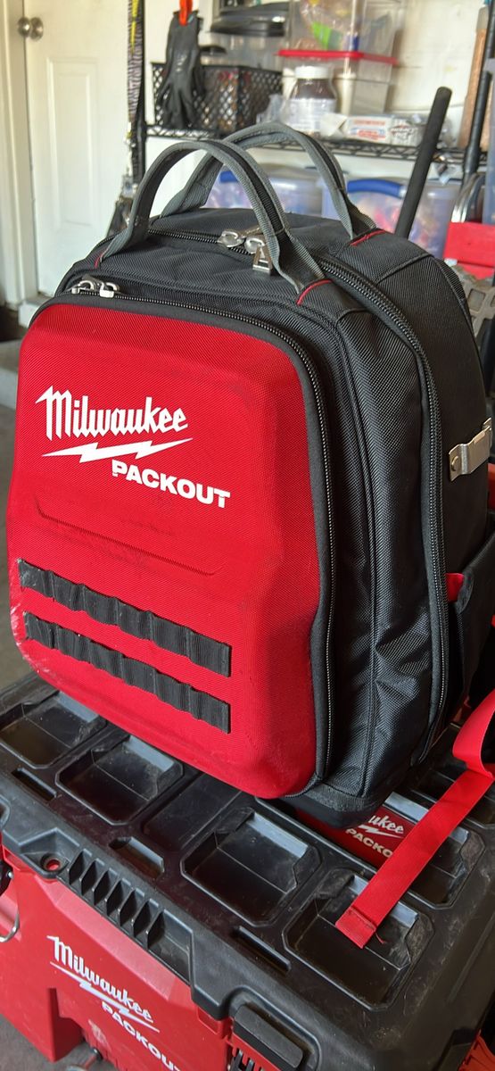 Milwaukee PACKOUT Backpack 48-22-8301 - Heavy-Duty Tool Storage (Used)
