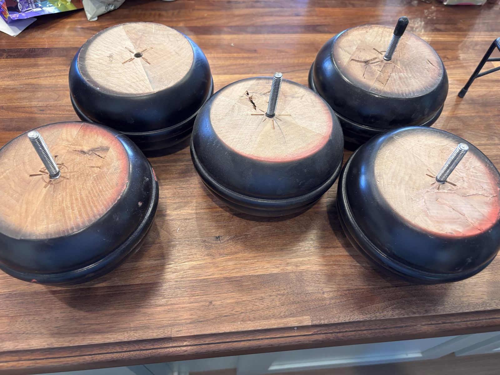 5 Bun Feet For Furniture