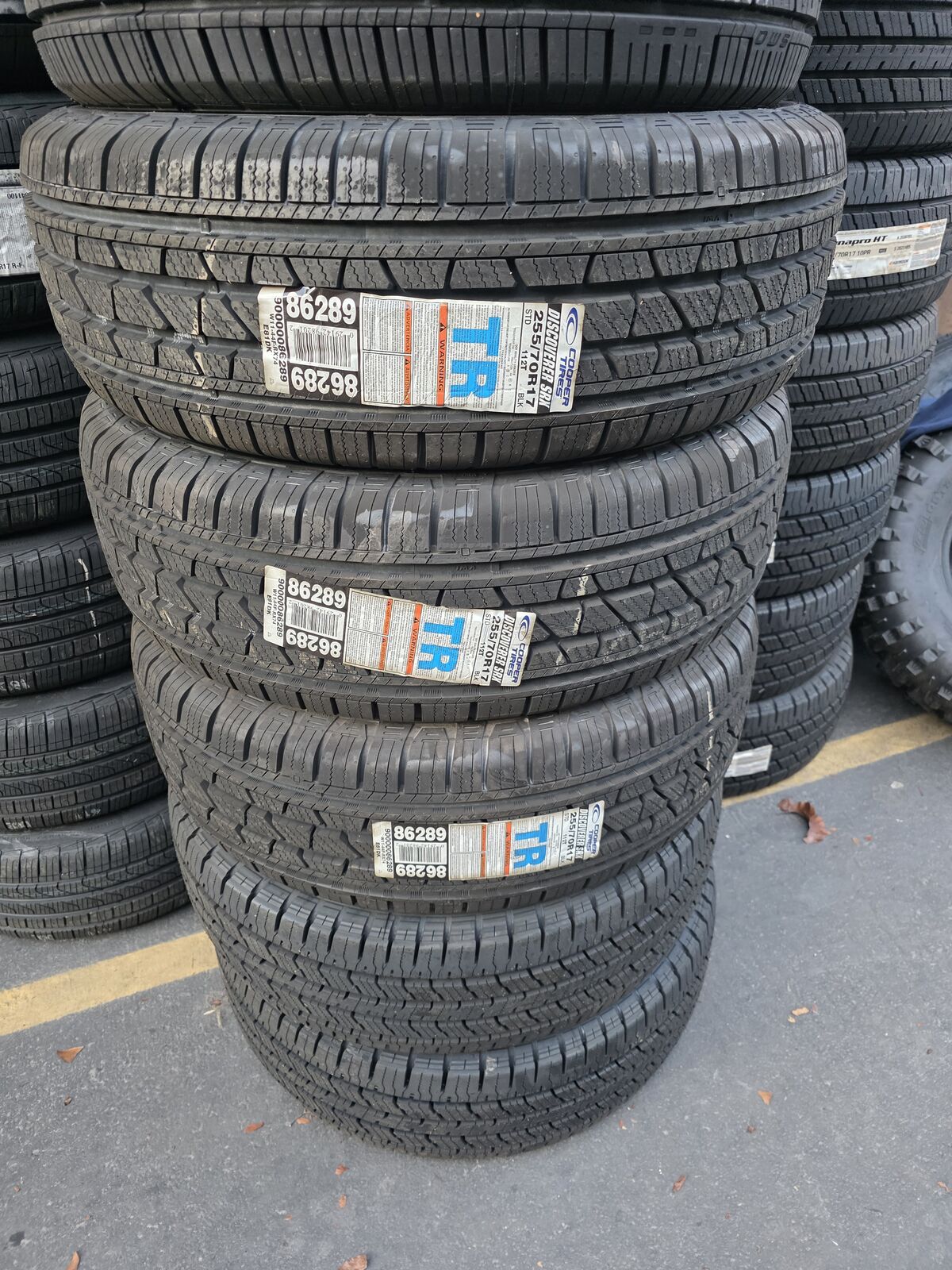 4 COOPER DISCOVERER SRX BSW P 255 70 17 113T ALL SEASON TIRE 166546019