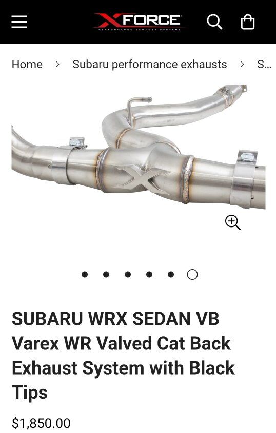 Subaru wrx/ sti catback 3 inch new