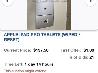 Apple iPad Pro 1st Gen Tablets (4-Pack) - 11.5" & 9.7" 128GB, Wiped/Reset