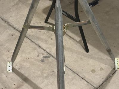 Heavy-Duty Metal Tripod Stand Mount for Antennas, Satellite Dishes, or Surveying Equipment