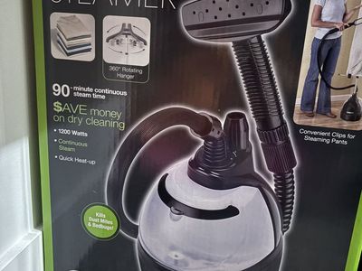 Conair Fabric Steamer, 1200W, Continuous Steam, 360° Rotating Hanger, Crease Attachment