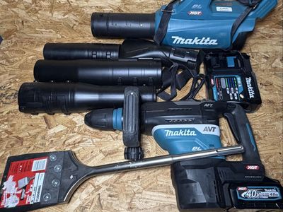 40v Makita blower & Rotary hammer with battery & charger