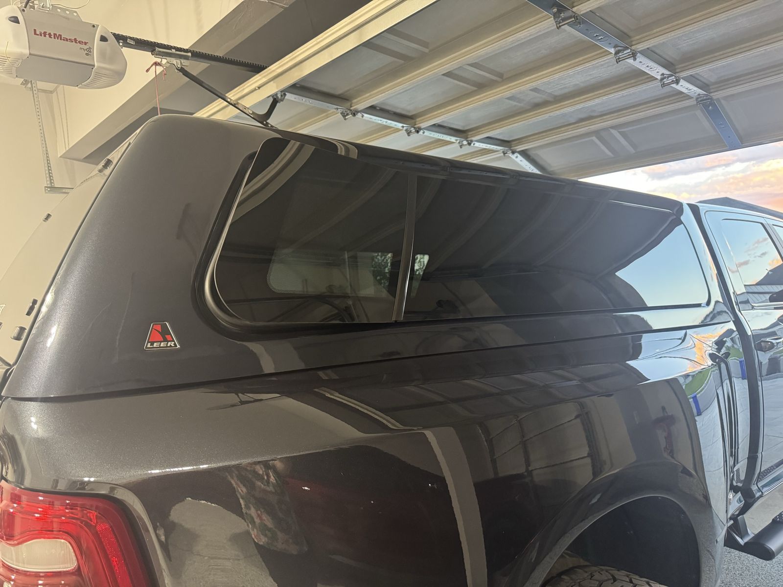 LEER Black Truck Shell Camper Cap Topper