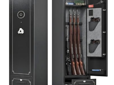 5-6 Safe, Safes for Rifle and Pistols,No Assembly Gun Cabinets,Rifle Safe, Safes