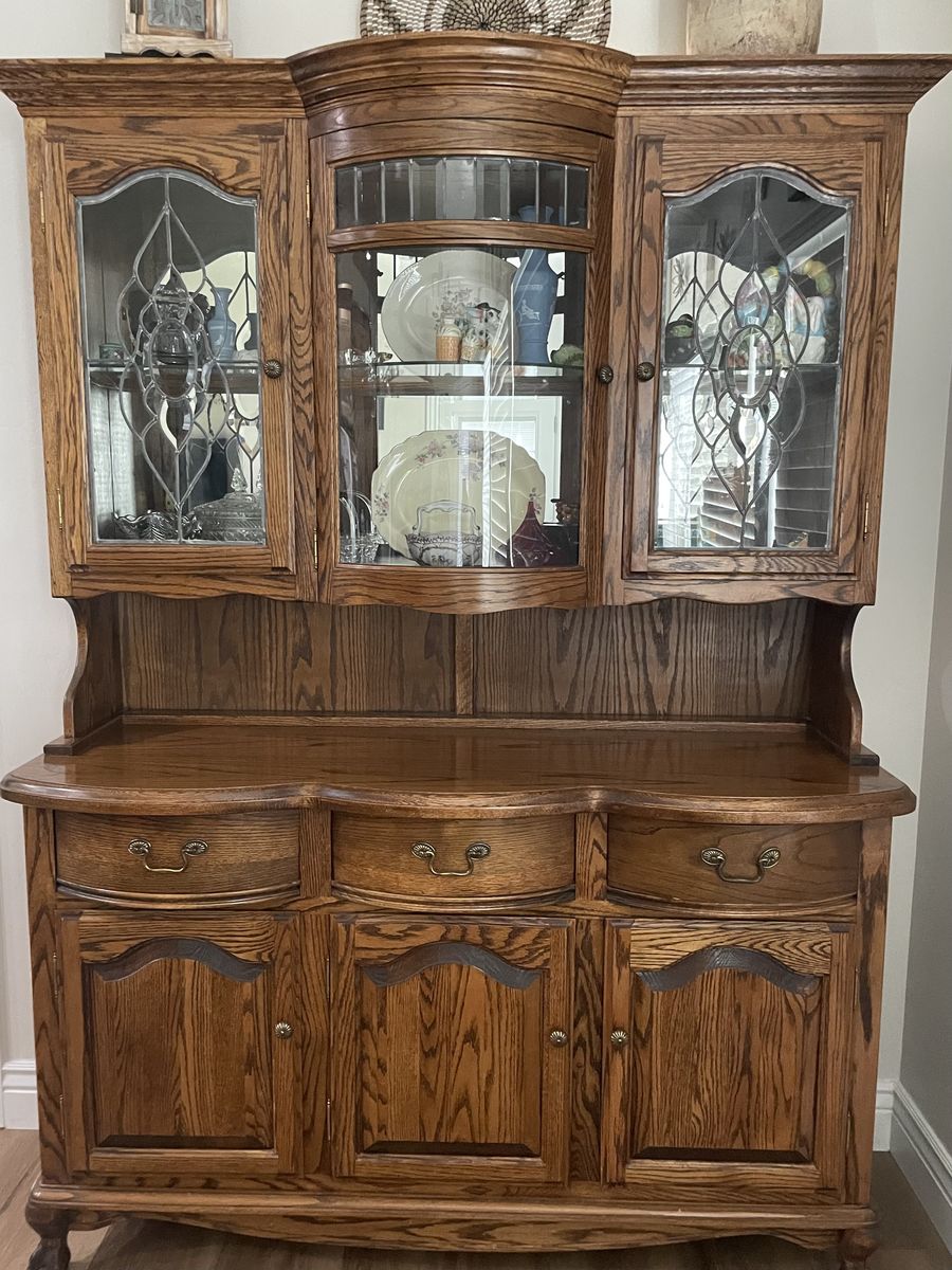 Solid oak hutch