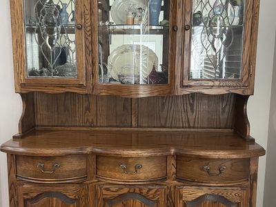 Solid oak hutch