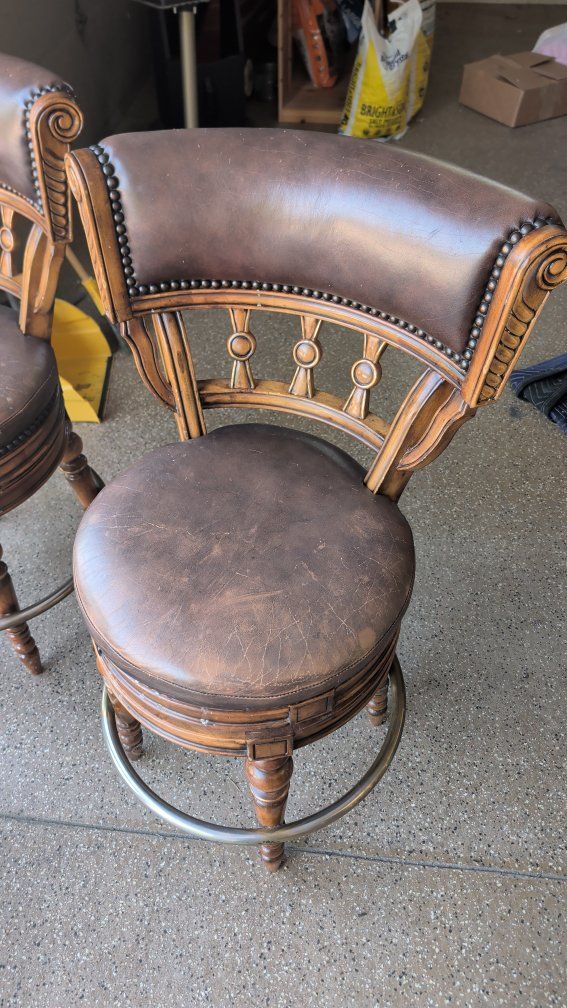 Hardwood Carved Barstool
