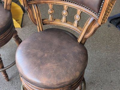 Hardwood Carved Barstool