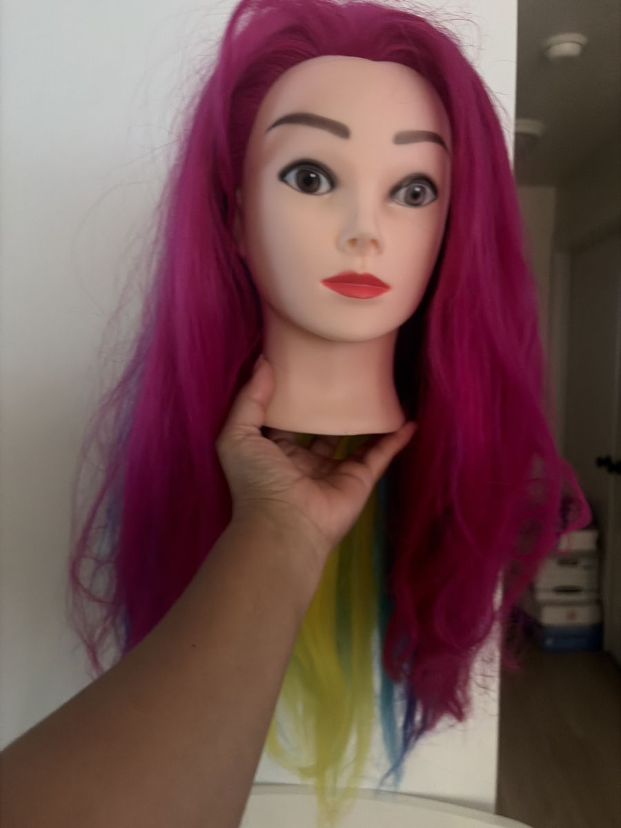 Mannequin head long hair